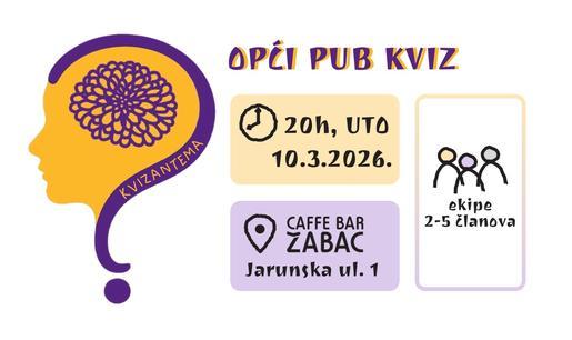 Kvizantema opći pub kviz u Žabcu