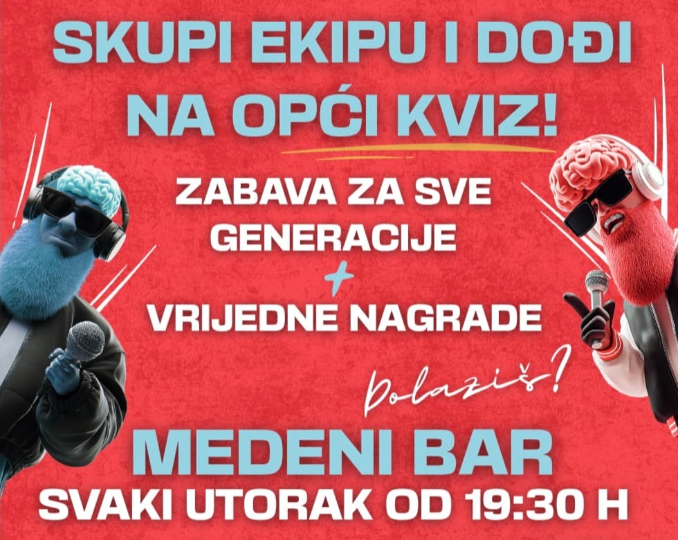 Medeni bar, Jarun - opći kviz by UKP