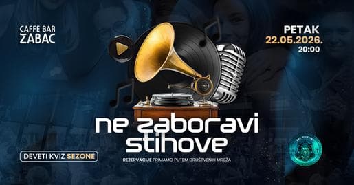 Ne zaboravi stihove kviz u Žapcu 💃🏼🕺🏻🎙️🎶