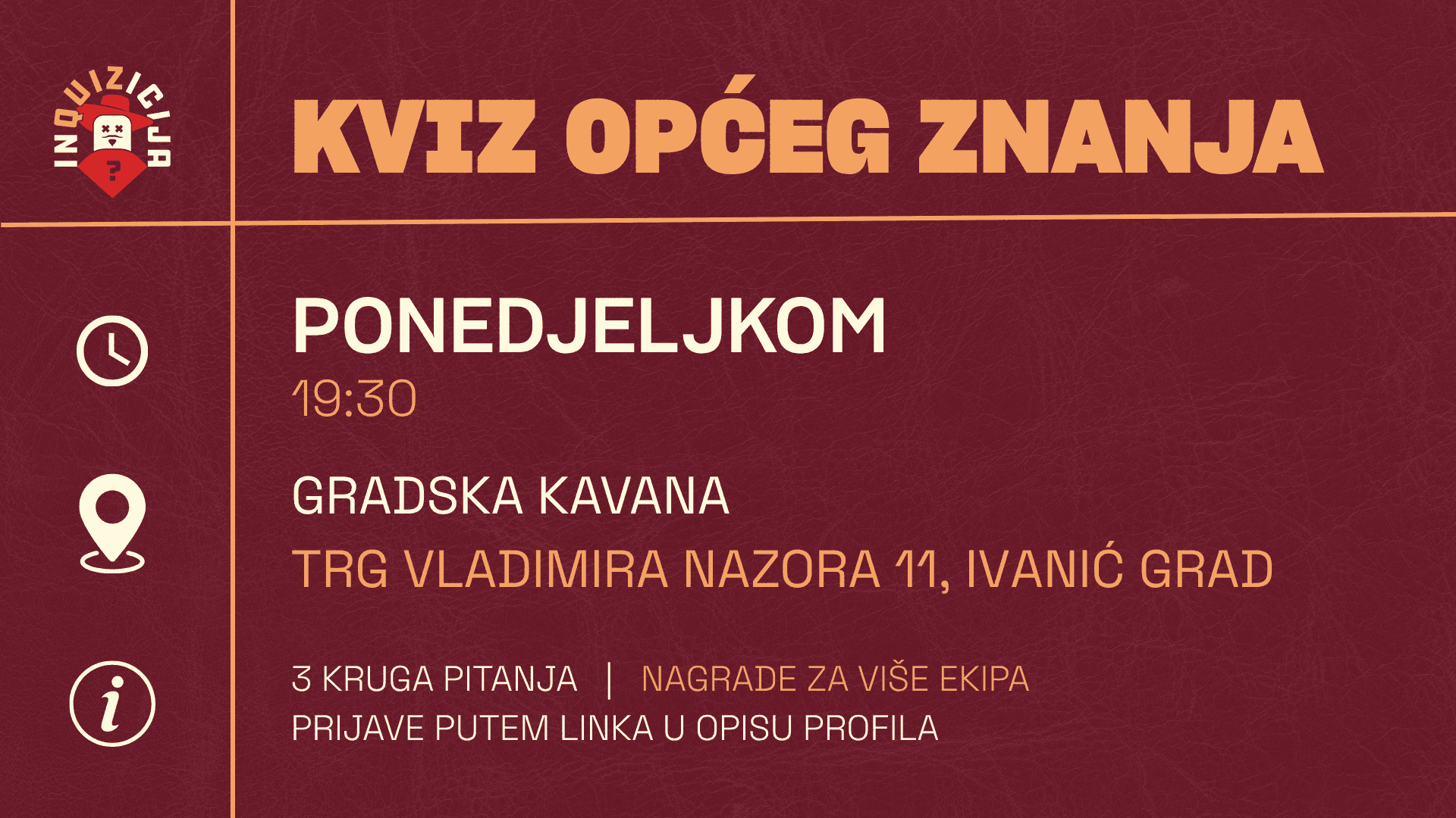 Inquizicija u Gradskoj Kavani Ivanić Grad