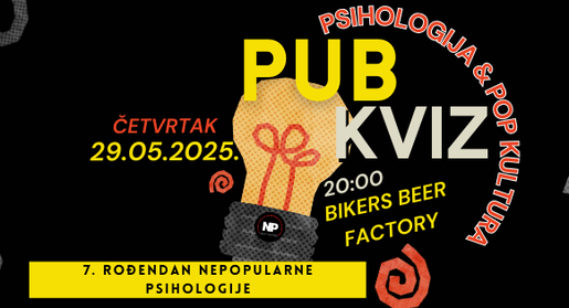 Nepopularni kviz: psihologija i pop kultura