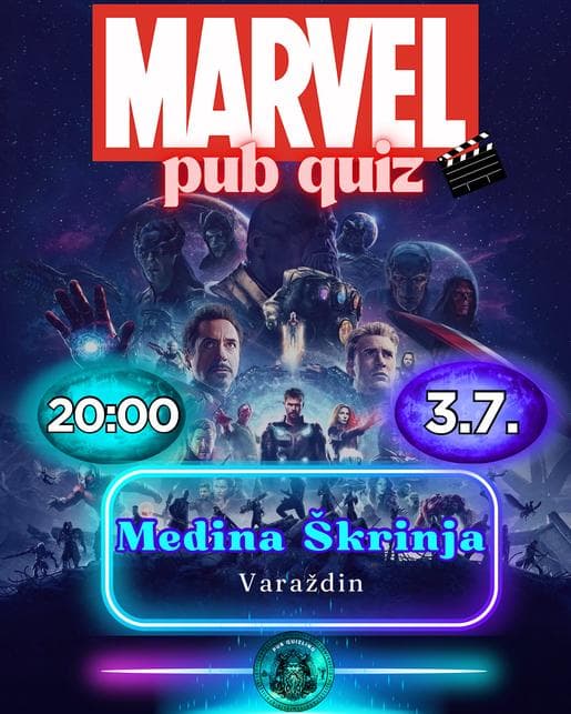 Marvel kviz u Medinoj Škrinji 🦸🏻‍♂️ 🦸🏼‍♀️