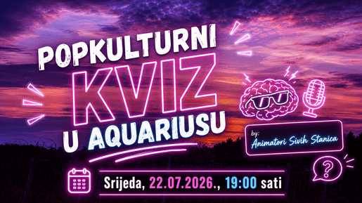Popkulturni Sunset Kviz @ Aquarius