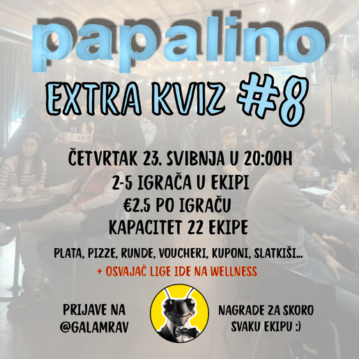 PAPALINO EXTRA KVIZ #8