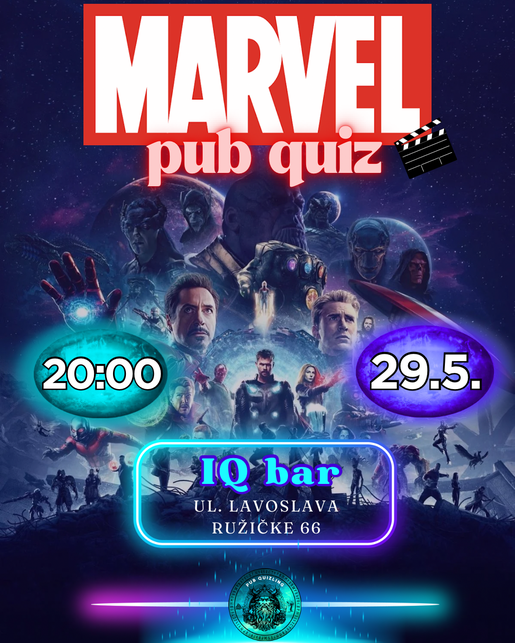 Marvel kviz u IQ baru 🦸🏻‍♂️ 🦸🏼‍♀️