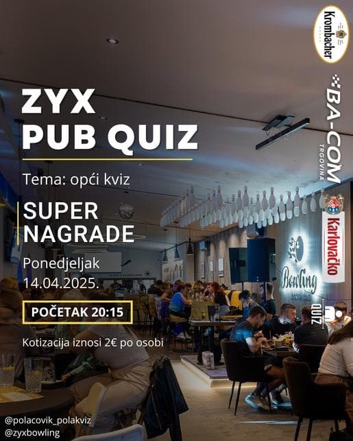 ZYX Bowling Pub Kviz