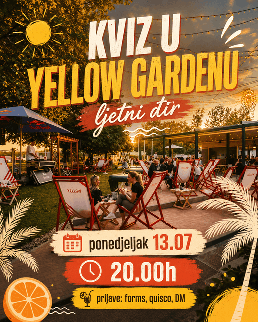 Kviz u Yellow Gardenu - ljetni đir