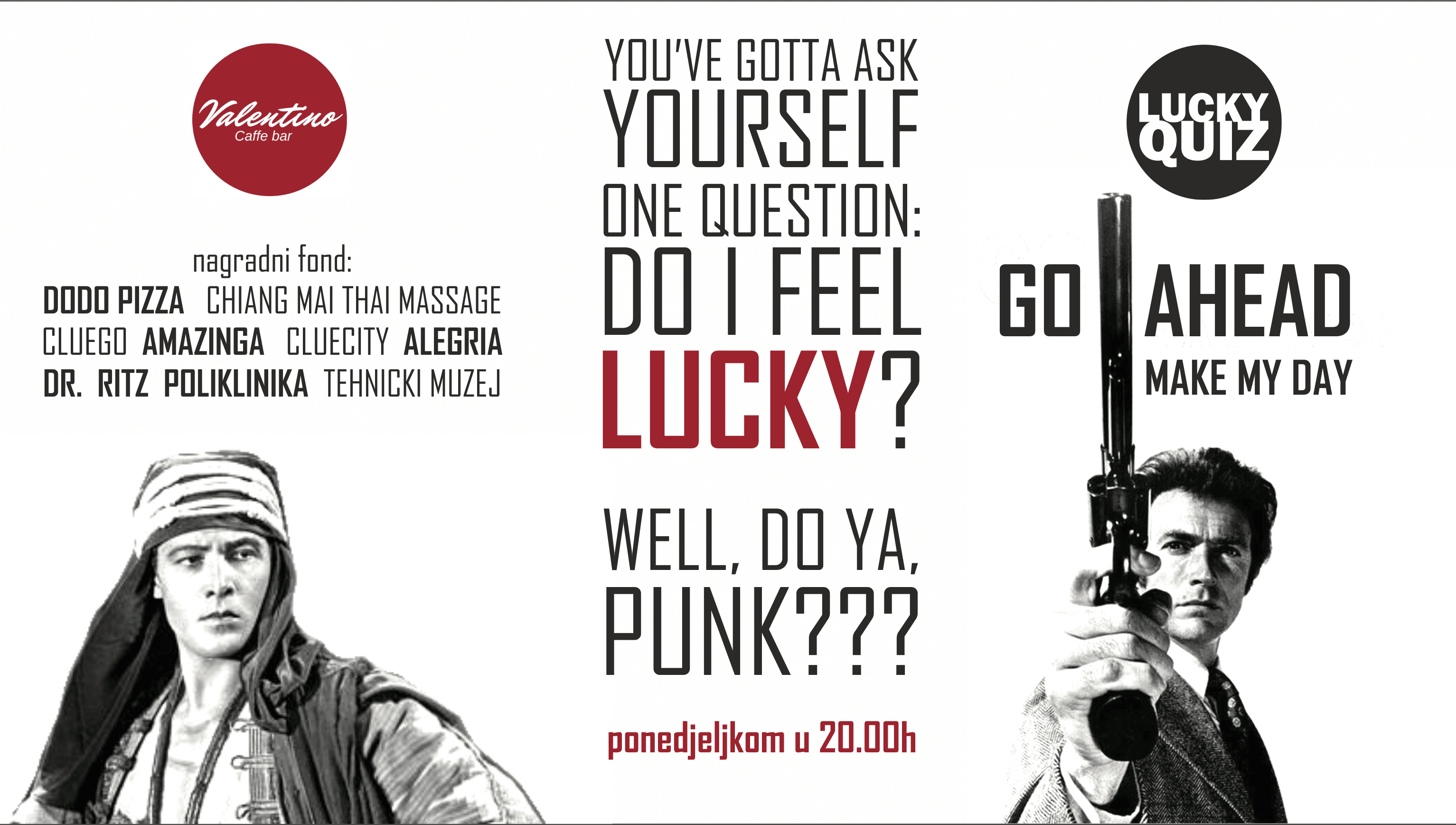 LUCKY QUIZ U VALENTINU (iznimno u nedjelju zbog Vatrenih)