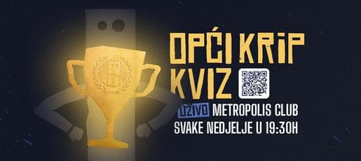 KRiP kviz općeg znanja @Metropolis - svake nedjelje