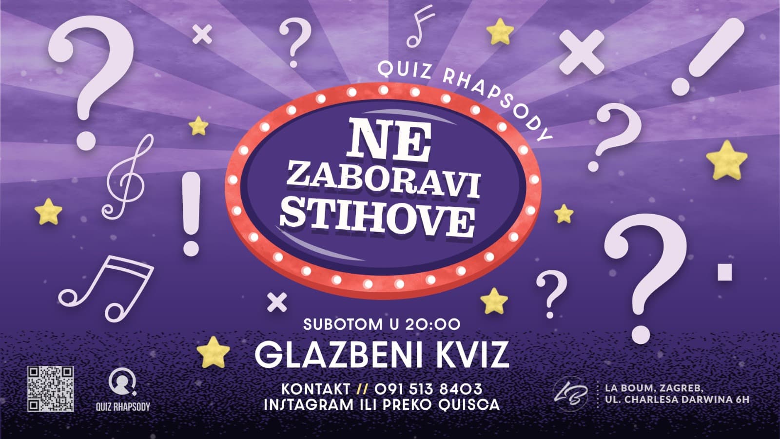 Ne zaboravi stihove u La Boumu