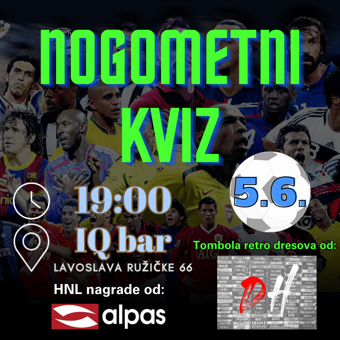 Nogometni kviz u IQ baru ⚽️