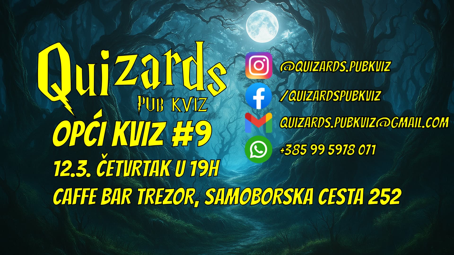 Opći Kviz #9 - Quizards Pub Kviz