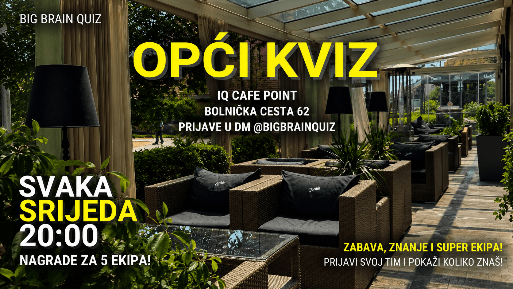BBQ Opći kviz - IQ point - Srijeda