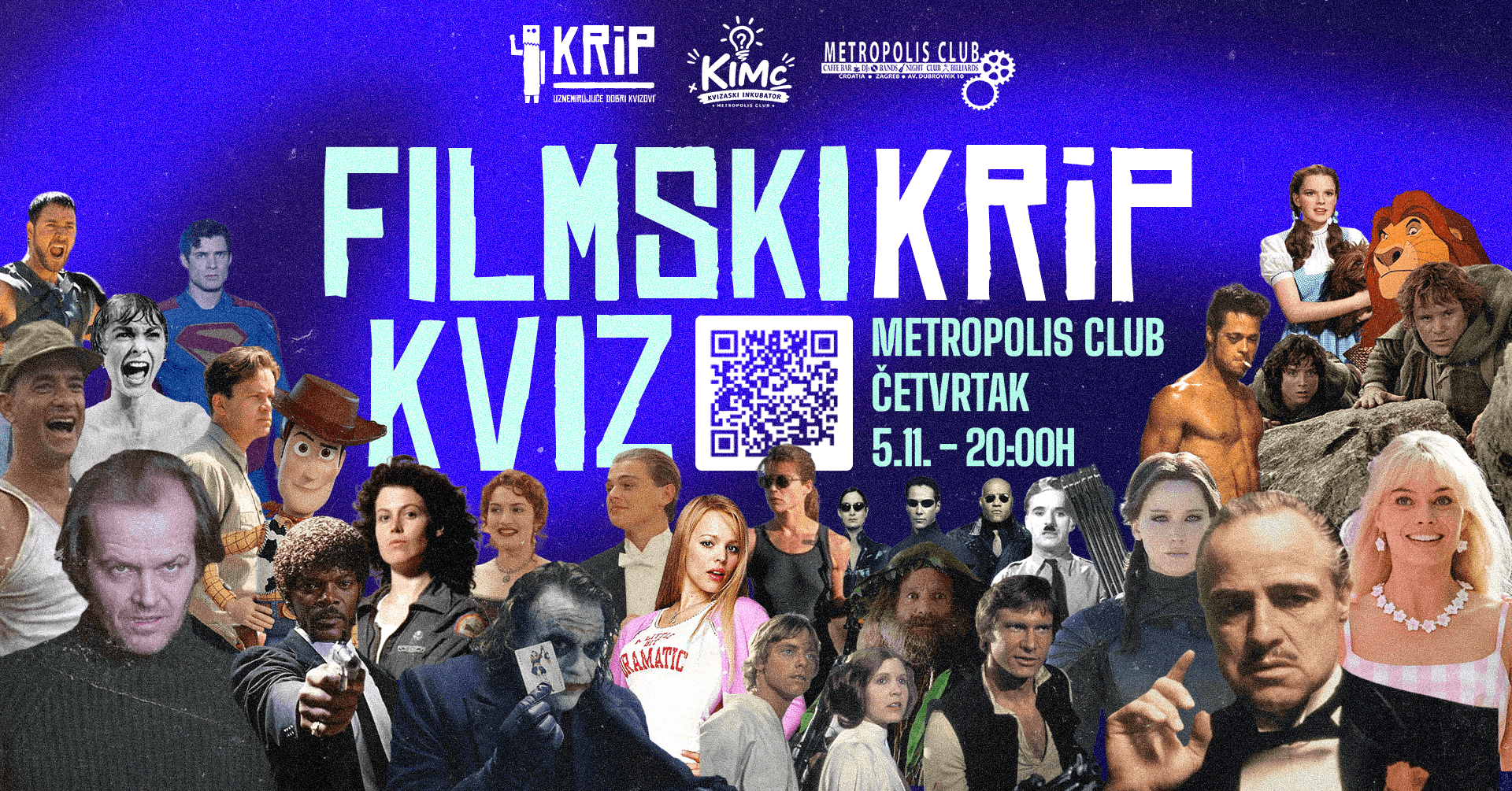 Filmski KRiP kviz @Metropolis Club