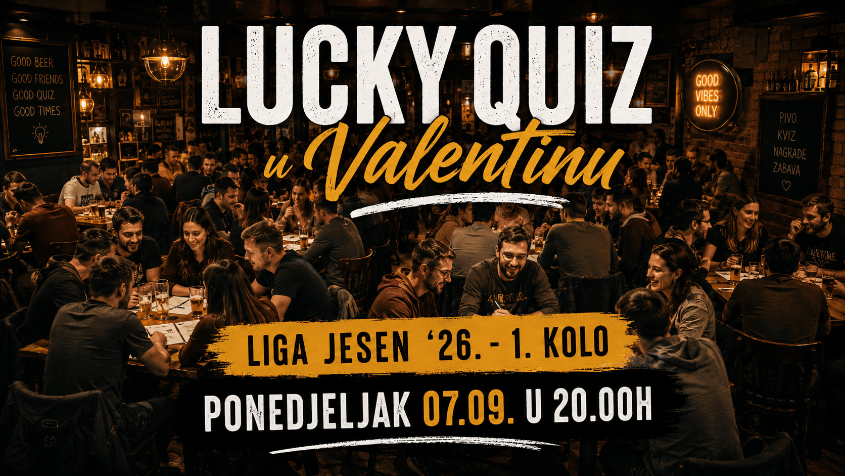 LUCKY QUIZ U VALENTINU #174 - LIGA JESEN '26. - 1. KOLO