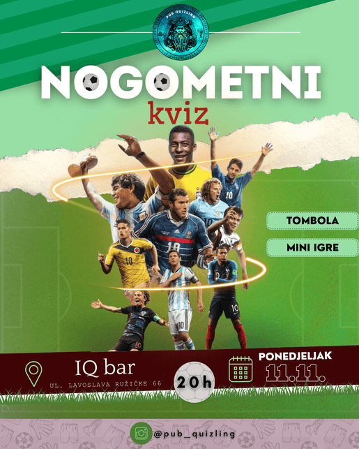 Nogometni kviz u IQ baru ⚽️
