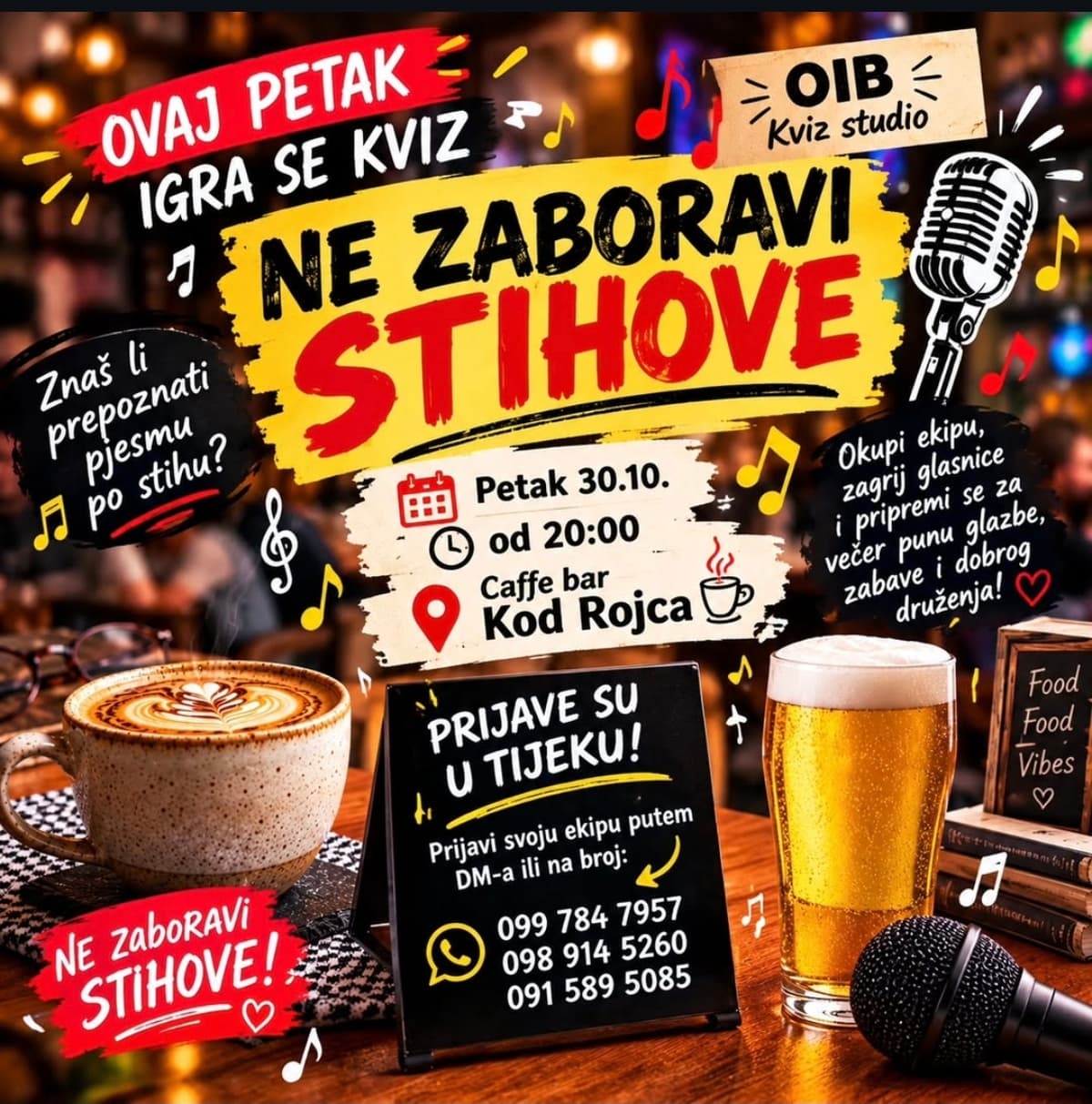Ne zaboravi stihove kod Rojca