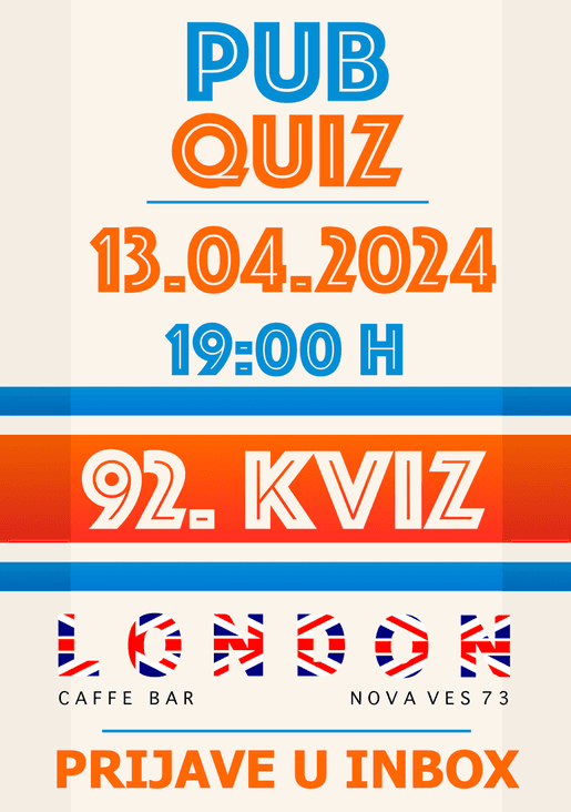 92. Opći PUB QUIZ